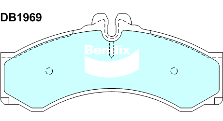 Brake Pads H/Duty Bendix DB1969HD for Volkswagen LT 28-46 2DA 2DD 2DH Van 2.8 TD - Picture 1 of 1