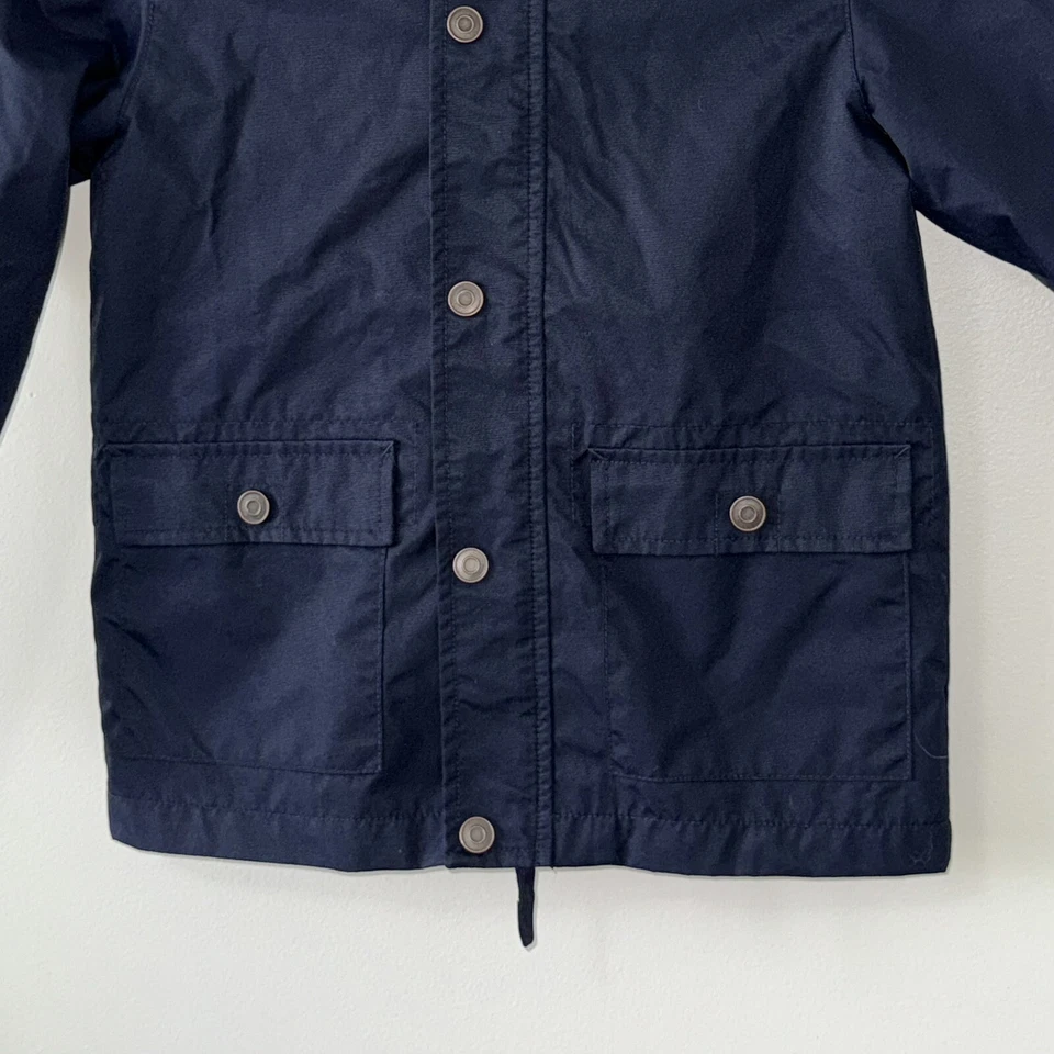 Chaqueta Abrigo Children's Place Niños Broches a Presiones y Bolsillos con Cremallera Capucha Talla M 7/8 Azul Foto 3 de 4