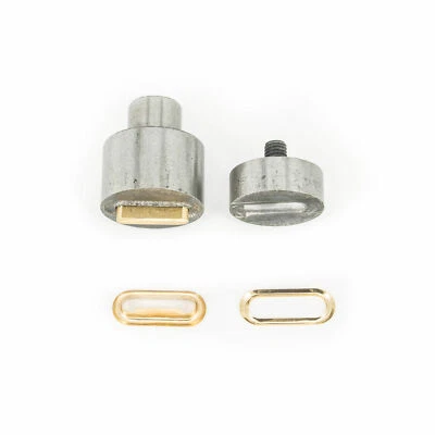 CRAFT SHOP Oval Ösen Set Matrizen Set Werkzeug Kit Mode Accessoires Kunst Handwerk Projekte Tasche