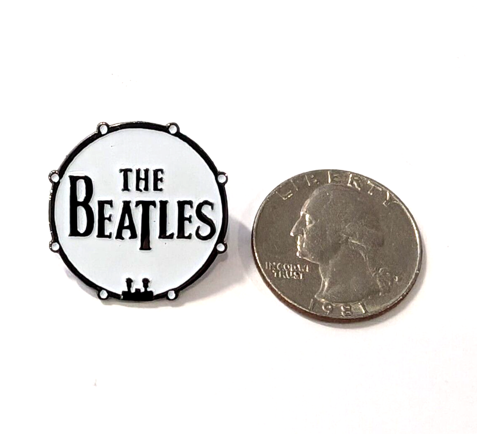 The Beatles Enamel Pin Badge Classic Drum Band Logo Metal Brooch Lapel ...