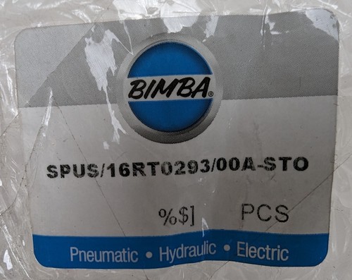 Bimba Stolle Machinery SPUS/16RT0293/00ASTO Linear Thruster Pneumatic Cylinder - Picture 8 of 8