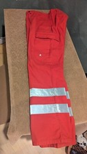 Pfitzner Red Size 48 Reflective Material Cargo Men's Work Pants High Visibility