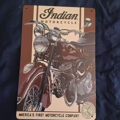 8"X12" Metal Sign Wall Art Man Cave Garage Bar Gas Station Indian ...