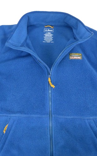 LL Bean Fleece Jacket Men’s Large Regular Blue Full Zip - Bild 6 von 10