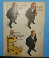 1965 Print Sales AD Art Advertisement BALLENTINES'S Irish Whisky Whiskey 10 x 13