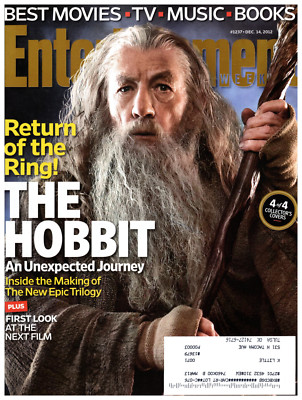 Entertainment Weekly Magazine December 14 2012 Ian McKellen The Hobbit Gandalf