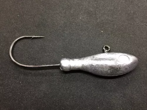 3 oz Bucktail Jig Head Unpainted 8/0 Mustad Hook Striped Bass Blue Fish Jigging