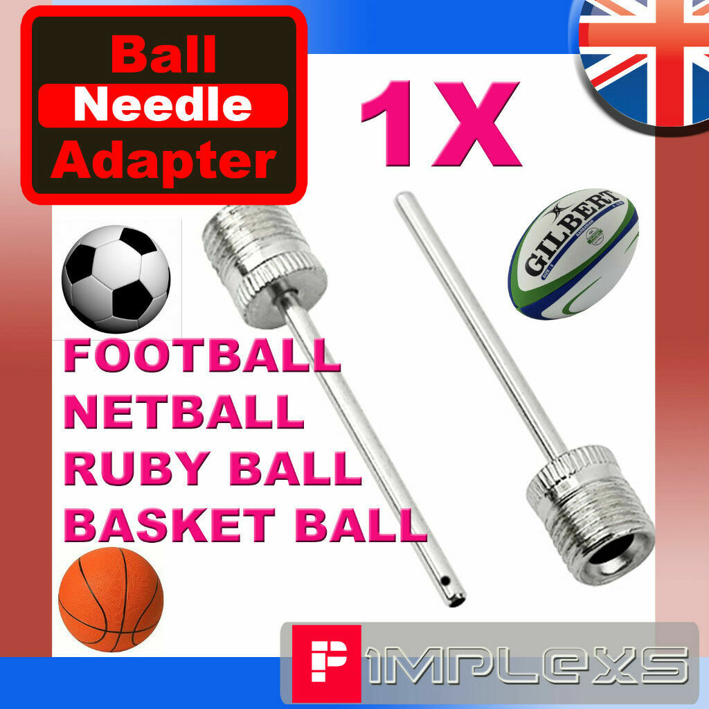 FOOTBALL INFLATOR PUMP NEEDLE RUGBY NETBALL BASKETBALL VOLLEY BALL