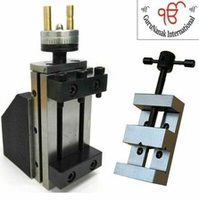 Mini Lathe Vertical Slide With 2 Steel Vise 50mm Vice Instant Milling Tool Post