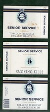 Paquetes de cigarrillos antiguos VACÍOS 3 variedades diferentes advertencias sanitarias #296