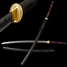 Handmade 1095 Carbon Steel Blade Japanese Samurai Katana Sword Razor Sharp