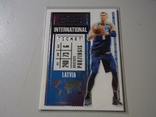 2020-21 Panini Contenders International Ticket Red Kristaps Porzingis #23