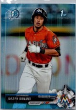 2017 Bowman Draft #BDC-159 Joseph Dunand Chrome Sky Blue Refractor #/399