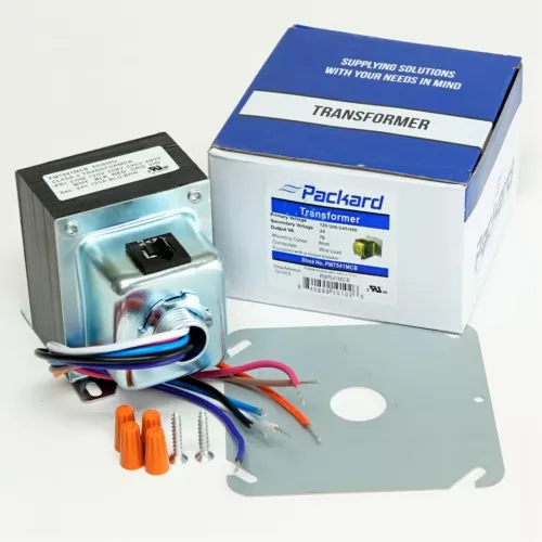 Packard PM7541MCB 24 Volt 75 VA Transformer 120/208/240/480 V. Multi Tap