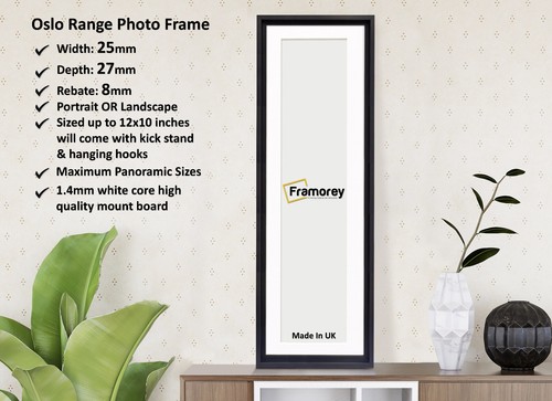 Panoramic Size Picture Frame Oslo Range With or Without White Mount - Picture 8 of 83