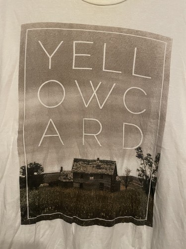 Yellowcard Band T-Shirt Size 2XL Concert Graphic American Rock White (D186) - Picture 2 of 6