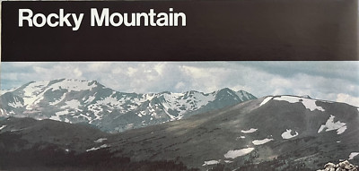 Vintage 1985 ROCKY MOUNTAIN NP - CO  NATIONAL PARK SERVICE UNIGRID BROCHURE  Map