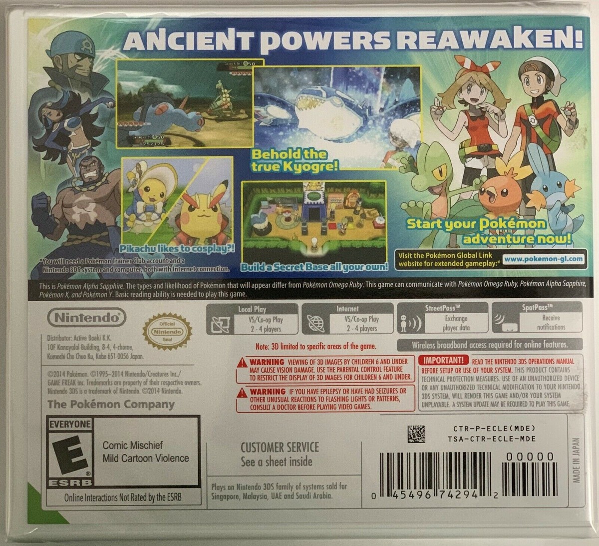 Pokemon Alpha Sapphire + Pokemon Omega Ruby Nintendo 3DS