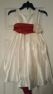 Burnt Orange Flower Girl Dress