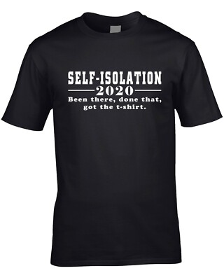 Selbstisolation Herren T-Shirt 2020 lustig Geschenk Lockdown Over feiern Antivirus