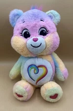 Care Bears 14" Plush Togetherness Bear Rainbow Heart 2021 Stuffed Animal Toy