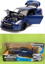 Jada Toys Fast & Furious Nissan GT-R R35 1/24 Diecast Model Car, New