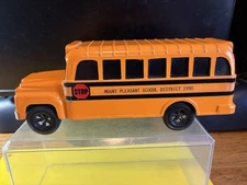 Vintage Hubley/ Ertl ? School Bus 1990 MOUNT PLEASANT SCHOOL DISTRICT USED CLEAN