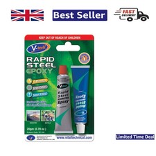 Quick 4-Minute Steel Epoxy Putty - 20g Heat and Chemical Resistant Adhesive