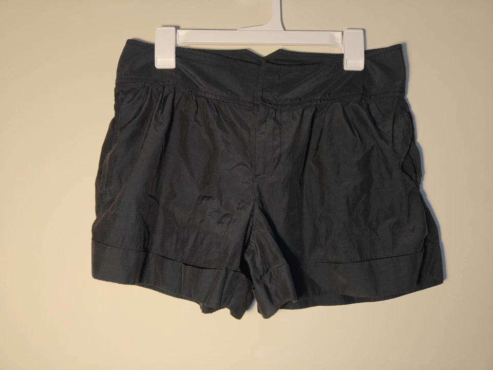 CLUB MONACO Women's Solid Black Comfortable Breathable Shorts Size 6 - Image 3 of 4