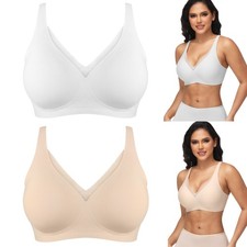 Wireless Bras for Women V Comfortable Mesh Bralette No Underwire Everyday Bras