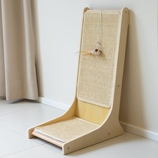Sisal Cat Scratcher, Upright Cat Scratch Pad Wall Mounted, Vertical Scratchin...