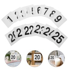 25 Pcs Decorative Banquet Signs Party Number Wedding Table Birthday