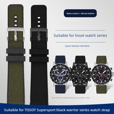 Fits TISSOT Supersport Canvas Silicone Watch Strap 20 22mm Quick Release Band