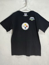 Reebok NFL Polamalu #43 Super Bowl XLlll Black Short Sleeve Shirt Men’s Sz M