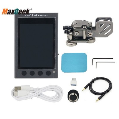 HAMCUBE Mini CW Trainer Morse Code Trainer w/ Stainless Steel Morse Key w/Cable