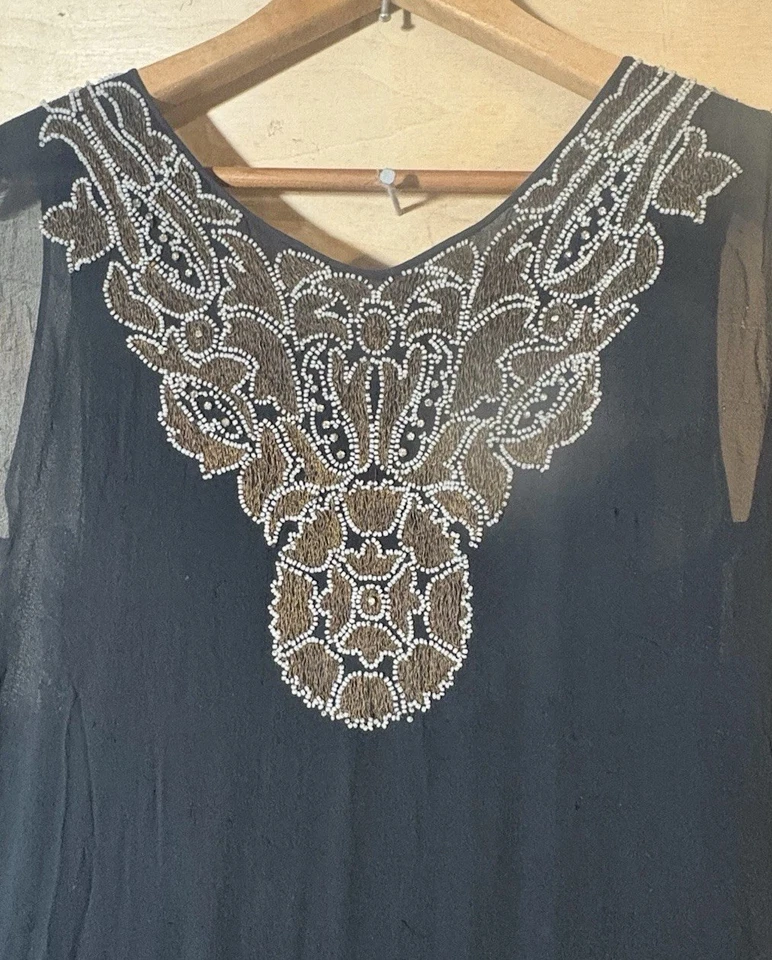 Vestido vintage con cuentas, años 30 Foto 2 de 4