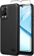 for BLU View 5 Pro Phone Case with Tempered Glass Screen Protector,Dual Layer