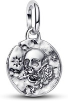 Pandora Totenkopf Medaillon-Charm 794089C01 Charm AnhäNger