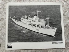 RFA Engadine helicopter training ship, promotional card