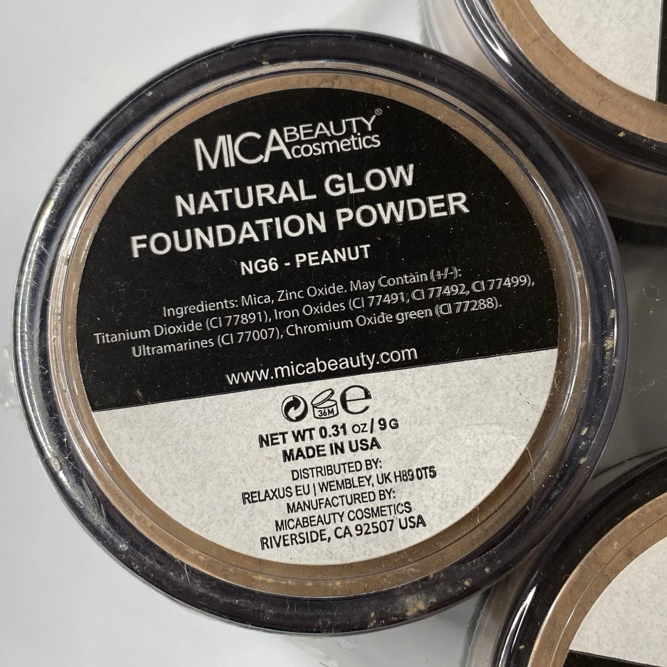 Base en polvo MICA BEAUTY Natural Glow nueva - NG6 cacahuete 9 gramos Foto 3 de 3