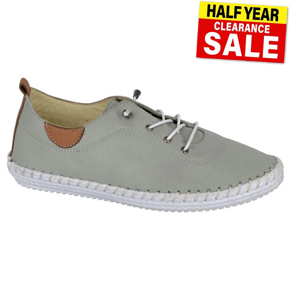 Mod Comfys Erin Softie Leather Womens Comfort Shoes Casual Everyday Shoe Green