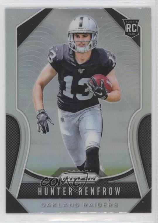2019 Panini Prizm Rookies Silver Prizm Hunter Renfrow #357 Rookie RC oh8