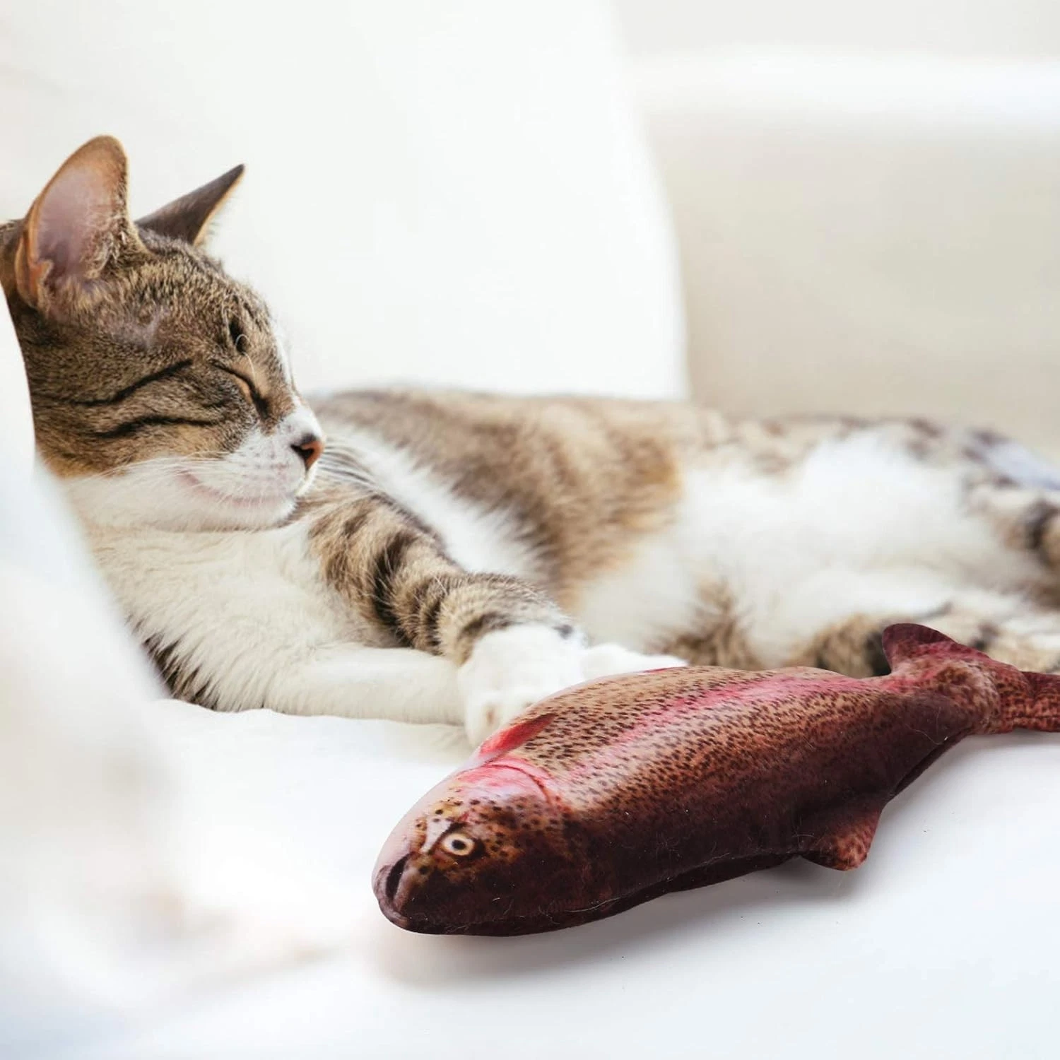 Cat Fish Toy Moving Fish Toy For Cats, Interactive Catnip Fish Toys For Indoor C