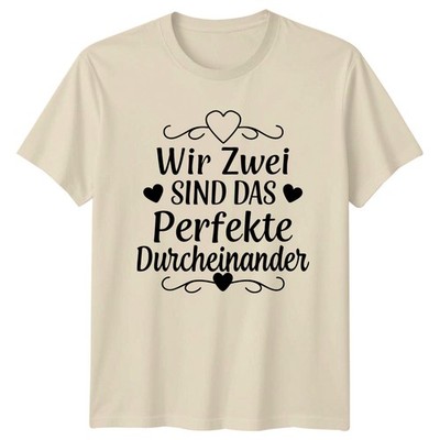 Wir Zwei Sind Das Perfekte T-Shirt Romantik Liebe Jahrestag Geschenk für Sie und Ihn