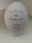 Precious Moments 1993 ‘Make A Joyful Noise’ Easter Porcelain Egg Figurine Girl — photo 3
