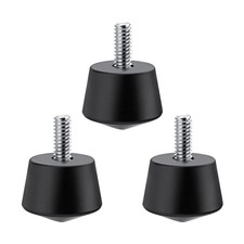 Universal AntiSlip Rubber Tripod Foot Spikes 1/4 Thread Legs Parts 3 PCS