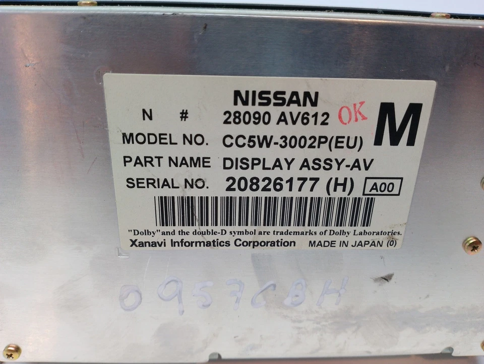 28090AV612 PANTALLA MULTIFUNCION / 396966 PARA NISSAN X-TRAIL T30 2.0 16V CAT - Imagen 4 de 4