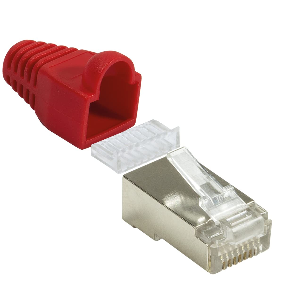Fiches RJ45 CAT 5e CAT 6 avec blindage STP anti-interférences pour connexion internet fluide