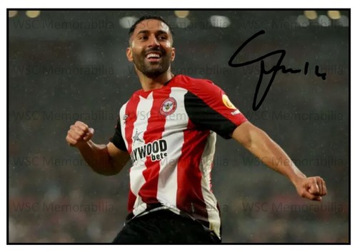 11022. Saman Ghoddos Signed Pictures (A4 Prints) Brentford Iran Amiens etc.