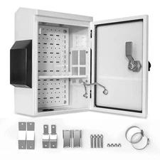 Outdoor Electrical Enclosure – 17.6" X 13.8" X 7.9", Ip65 Waterproof Steel Box 